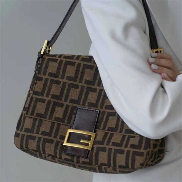 Borse nuova borsa vintage francese in tela borsa sotto le ascelle vintage borsa a mano con polizza di carico borsa da donna