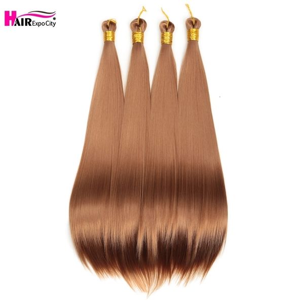 Hair Bulks Bone Straight Synthetic Braiding Hair Bulk 22