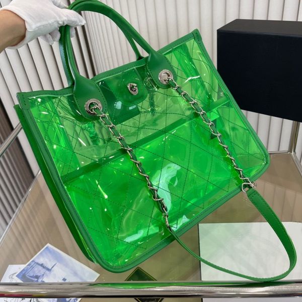 Borsa da design da donna con una borsa di lusso per borse di lusso trasparente PVC TOTE BAM BASSA CLASSE CLASSE SAMINA SENTENT SENTENT SENNI BASS