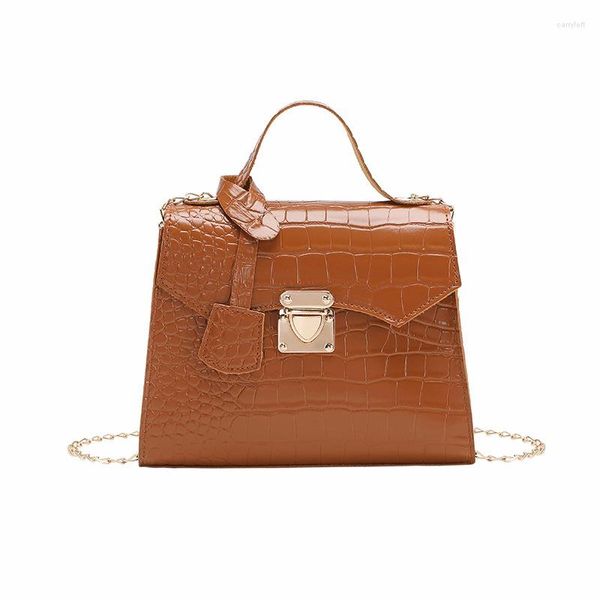 Abendtaschen 2023 Trendy Crocodile Pattern Totes Simple Girl Small Square Handtasche Sommer One-Shoulder Messenger Umhängetasche