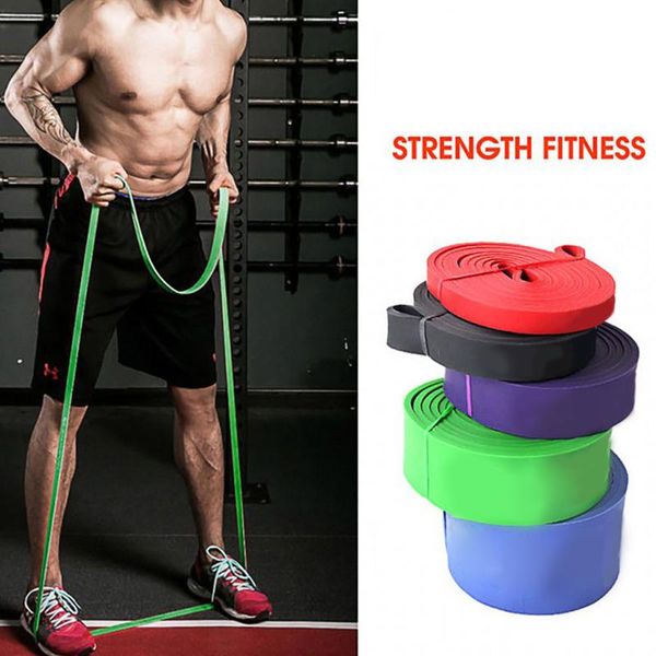 Bandas de resistência elástica Ruber Exercício Strength Rubber Band para Pilates Fitness Equipment Training Expander UNISSISEX LATEX