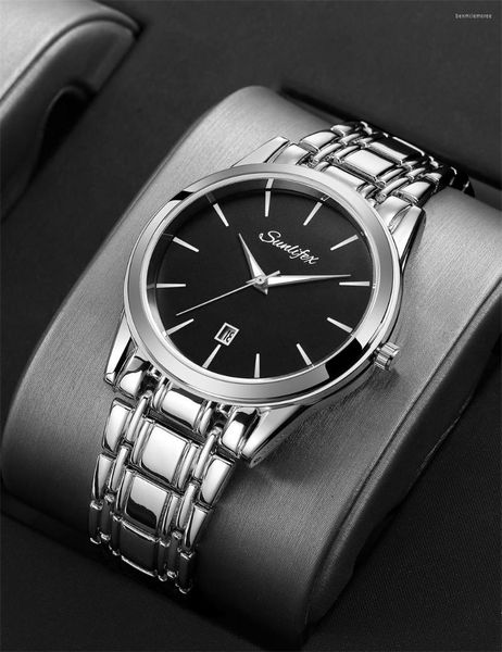 Relógios de pulso 2023 Women Quartz à prova d'água Watch Band Watch Fashion Business Lady Relogio Senhora