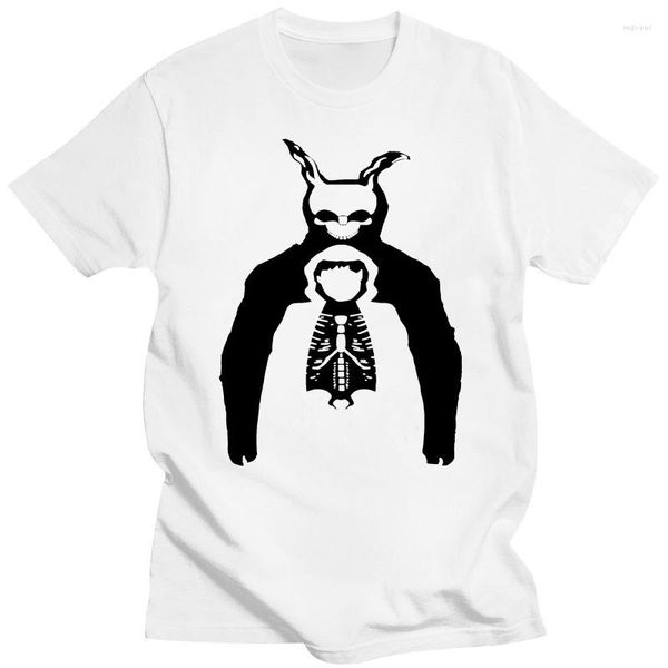 Camisetas masculinas Donnie Darko e Frank Black Shirt for Men Ensted Cot de camiseta de algodão Camiseta American Science Fiction Film Streetwear