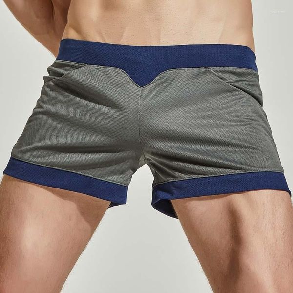 Shorts masculinos de ginástica seca rápida que executa tênis de fitness exercício de verão em casa esporte casual yoga boxer boxer roupas íntimas esportbroek