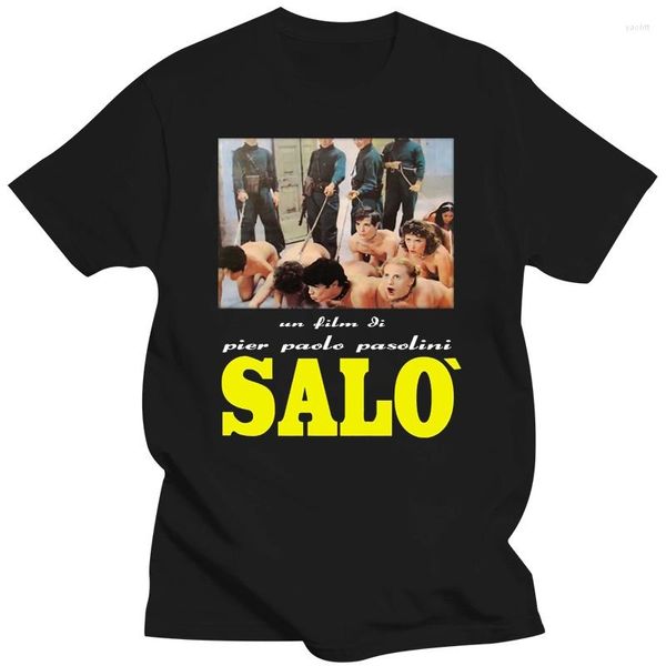 Mens Camisetas Salo 120 Dias De Sodoma Camisa Filme Paolo Pasolini Horror Exploração Moda Verão Paried Top Tee 012591