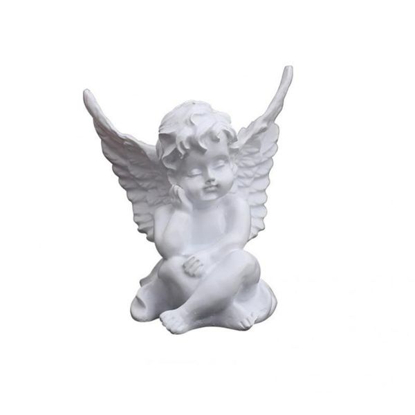 Decorações de jardim Titular de vela Long Life Cherub Angels no Pilar Romano para Indoorgarden