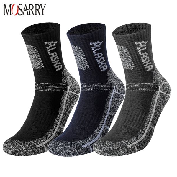 Meias esportivas 3 paresset Winter Professional Men's Sports Sport Outdoor Mantenha o ciclismo quente Caminhando para caminhada Spring térmica Spring Men Socks 230505