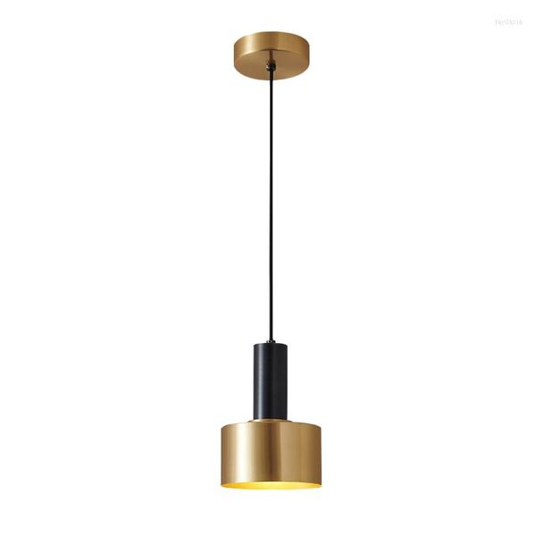 Decoratieve beeldjes YY Moderne woonkamer Barlamp Licht Luxe koperen eenkoppige restaurantraamlampen