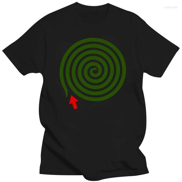 Мужские рубашки T, темно-зеленый лабиринт, мужская футболка для печати