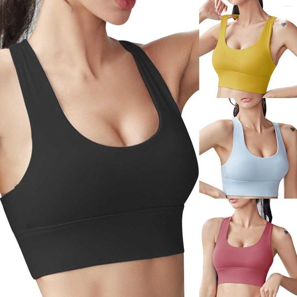 Intimo modellante da donna Gilet ad alta resistenza antiurto da donna Ragazza da corsa staccabile Reggiseno sportivo monospalla Allenamento Yoga Sexy Carino Morbido