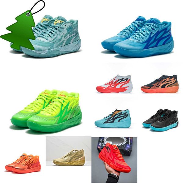 Sandalen Herren lamelo ball MB. 02 Basketballschuhe Roty Slime Jade Phenom Rick Grün und Blau Morty Rot Schwarz Gold ELEKTRO AQUA Turnschuhe Tennis w