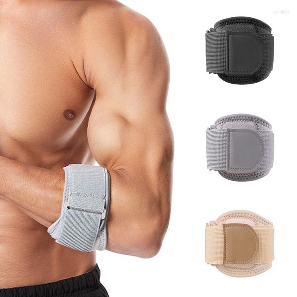 Knieschützer 1 PCS Ellbogen verstellbar Nylon Basketball Tennis Golf Unterstützung Langlebige Schmerzlinderungsbandage für Erwachsene Sportsicherheit