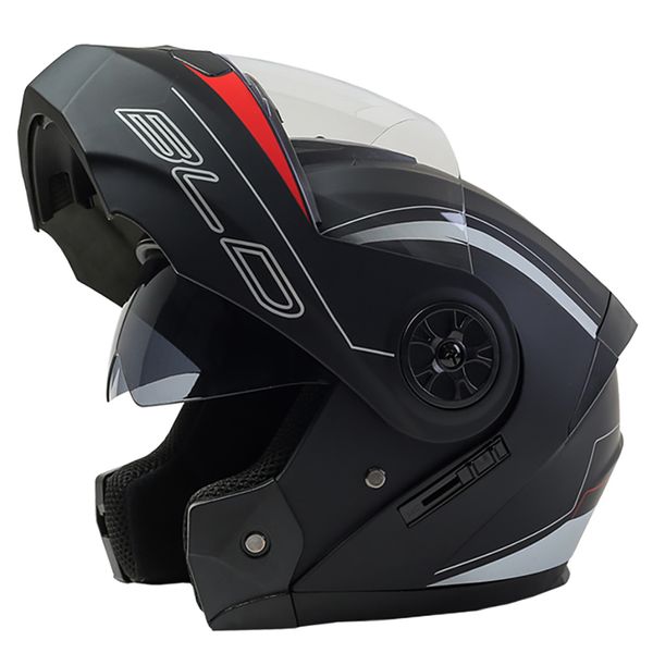 Скейтс -шлемы BLD Модульные двойные линзы Мотоциклевые шлемы.