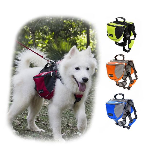 Arnes Pet Supplies Reflektierende Gepäckträgertasche für Hundegeschirr, Reiserucksack, kein Ziehen, Grande, reflektierender Gepäckträger