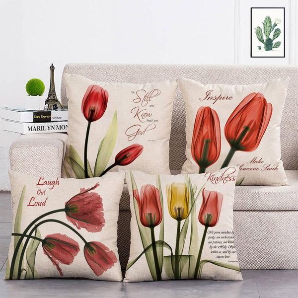 Travesseiro /capa decorativa capa decorativa e ecologicamente correto, travesseiro de carro de assento, lindas flores t68