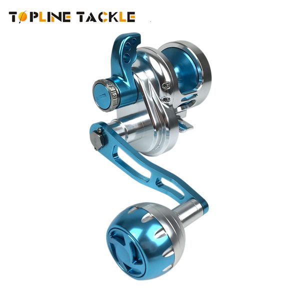 Baitcasting Reels Topline 6.3 1 Glow Pitging Gugging Ruel Алюминиевый с ЧПУ