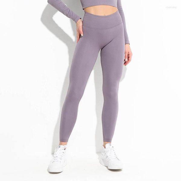 Pantaloni attivi Leggings a vita alta senza cuciture Yoga Sport Corsa Palestra Collant da donna Allenamento per abbigliamento per ragazze