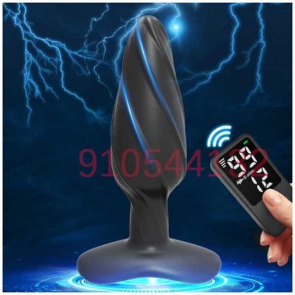 Massaggiatore giocattolo del sesso 99 livelli telecomando scossa elettrica spina vaginale anale stimolazione della prostata dildo culo vibrante giocattoli Bdsm per donne uomini