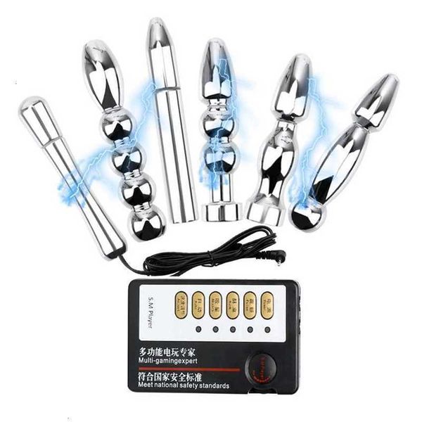 Brinquedo sexual massageador choque elétrico metal butt plug brinquedos anais para mulheres estimulador de clitóris vaginal homens produtos de próstata eróticos