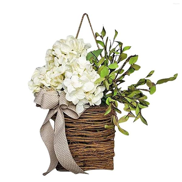 Dekorative Blumen, künstliche Lavendelgirlande, hängende Körbe, hängende Tür, Wildblumen, Kranz, Ornamente, Geschenke, Wohnkultur für Hochzeitsfeier