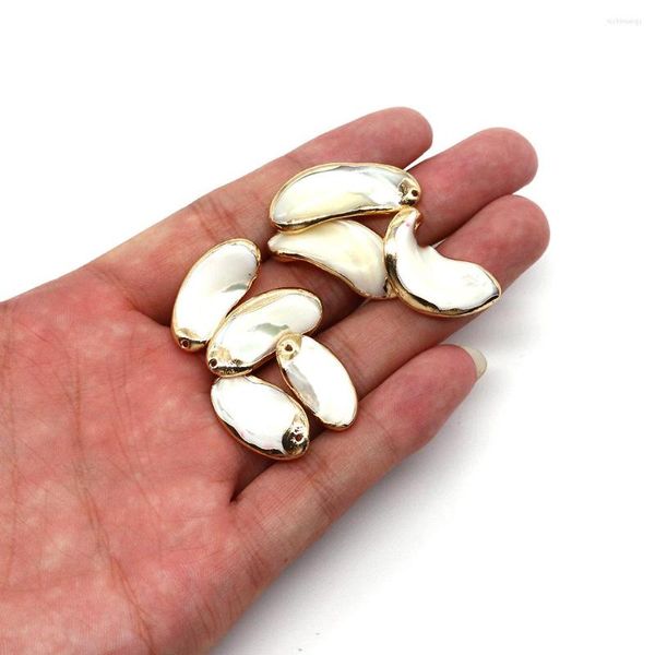 Чары 1pcs Natural Pearl Shell Shell нерегулярная гальвало