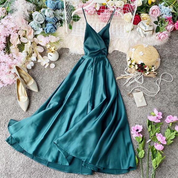 Casual Kleider Sommerurlaub Langes Weißes Kleid Frauen Lace Up Trägerlos Backless Fairy Fashion Sexy Maxi Für Vestidos Zm3040