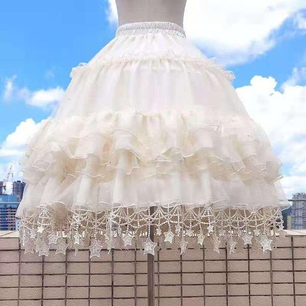 Юбки корейский стиль Kawaii Lolita Pink Skirt Women Harajuku Lace Long Японская летняя одежда Y2K для моды