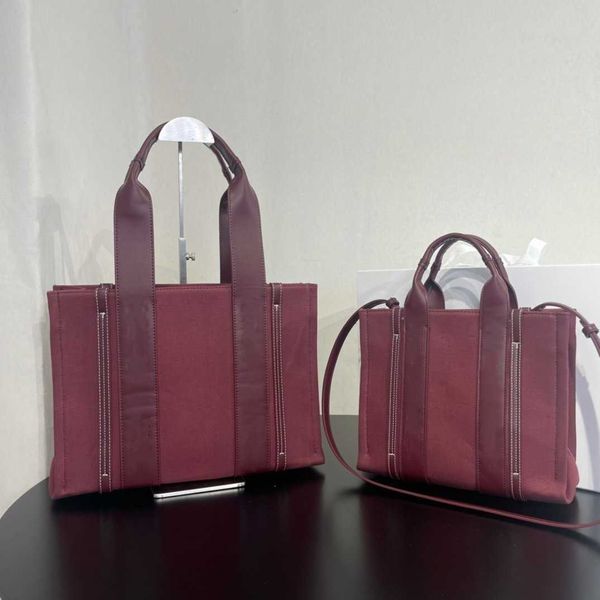 Luxos femininos Bolsa Chlooe Woody Bolsas de grife Bolsas de ombro Bolsas a tiracolo Bolsa de textura Couro envernizado Lona Bolsa de compras Tendência da moda Estilo retrô Bolsa de compras