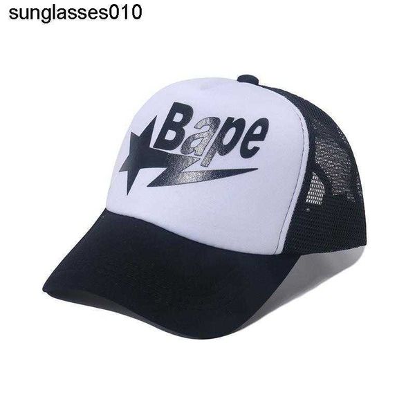 Модная бейсбольная шапка Sunshade Мужское письмо Bapesta Printed Sun Hat Cap для водителей мужского и женщин