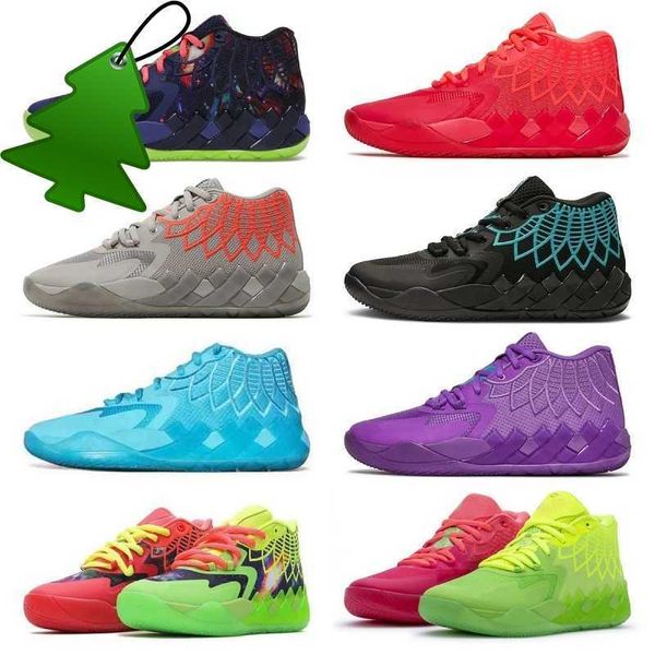 Sandali LaMelo Ball 1 MB.01 Scarpe da basket Sneaker Rick and Morty Scarpe da ginnastica da uomo Purple Cat Galaxy Beige Black Blast Buzz City Queen City N