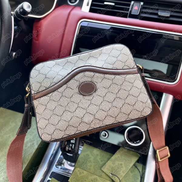 Retro Erkek Kamera Çantası Kadın Tasarımcı Messenger Çanta Evrak Çantası Moda G Crossbody Omuz Çantaları Vintage Çanta Sacoche Tote Cüzdanlar 2305052Bf