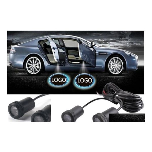 Luzes decorativas 2 PCs LED LED PORTA LUBLEO DE BEM -VINDO LIGO DE PROJEÇÃO DE PROJECTA PARA HONDA NISSAN HYUNDAI KIA FORD JEEP DROP MOBILES DHXOC