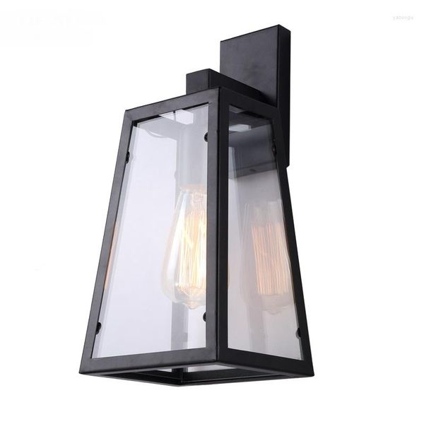 Lampada da parete illuminazione moderna in metallo nero luce industriale mini gabbia metallica sconce per camera da letto accanto ingresso bar G090