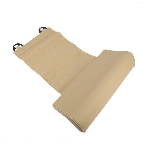 Auto-Organizer Universal-Sitz Leder Beinpolster Unterstützung Verlängerungsmatte Weiches Fußkissen Knie Memory Beige