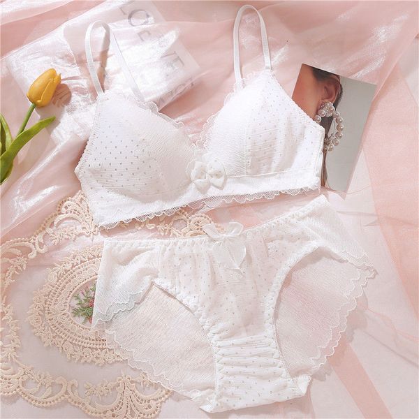 Bras define estilo japonês lingerie sexy conjunto de roupas íntimas lacas de parafuso fino push up sutiã de beleza back women sutiã calcinha definida grande tamanho 230505