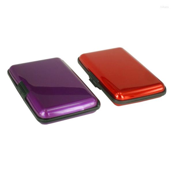 Titulares de cartões Case de identificação masculina Ultra-Thin Mini Small Aluminium Protective Travel Ladies Helf Business titular