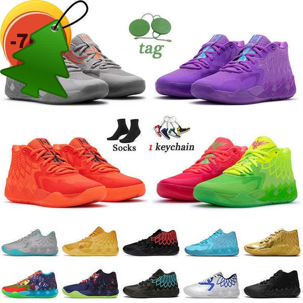 Sandalen MBS Hausschuhe Ballstiefel MB.01 LeMelo Basketballschuhe Rock Ridge Red Blast Queen City Buzz Rick and Morty T