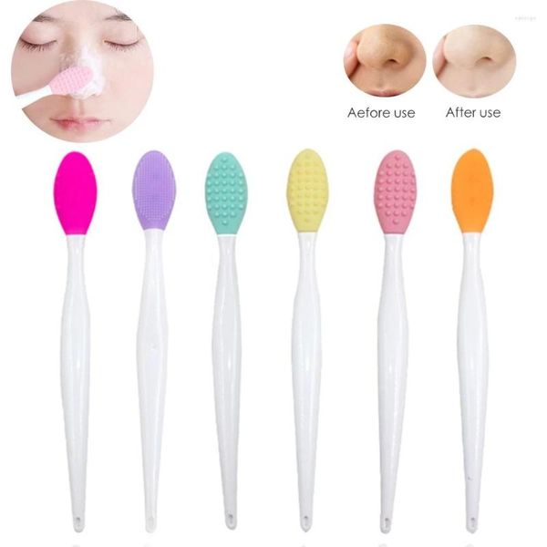 Pincéis de maquiagem 200pcs/lote multi diy silicone limpionscing pincel de limpeza de dupla face-lados de removedor cosmético Ha510