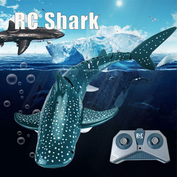 ElectricRC Animals RC Shark Toy Control Remote Bath Bath Tubs Toys Electric For Kids Kids Toy Boys Gift Water Diverty Sharks Submarine 230504