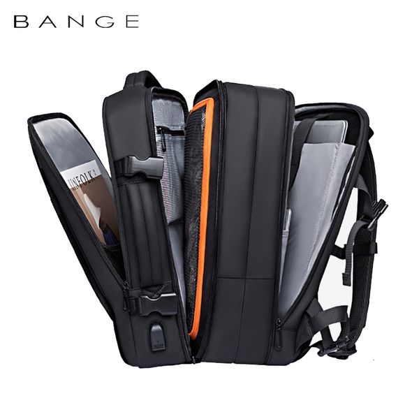 School Bags Travel Backpack Men Business Aesthetic Expandable USB Bag Large Capacity 17 3 Laptop Waterproof Fashion 230504