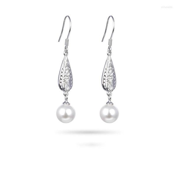 Ohrstecker Authentische 925 Sterling Silber Perle Ohrring Einfache Wassertropfen Für Frauen Mädchen Hochzeit Schmuck Geschenk