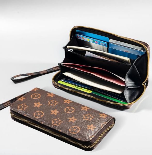 Frauen-Reißverschluss gedruckte Brieftasche im neuen koreanischen Stil, modische lange Handytasche, Kartenetui, Dame, Hand-tragende Brieftaschen, klassisch