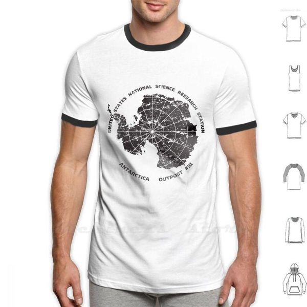 Camisetas masculinas Posto externo 31 Camisa Design personalizado Imprima a Antártica Carpenter Fiction John Movie Science Thing Thing Thing Thing
