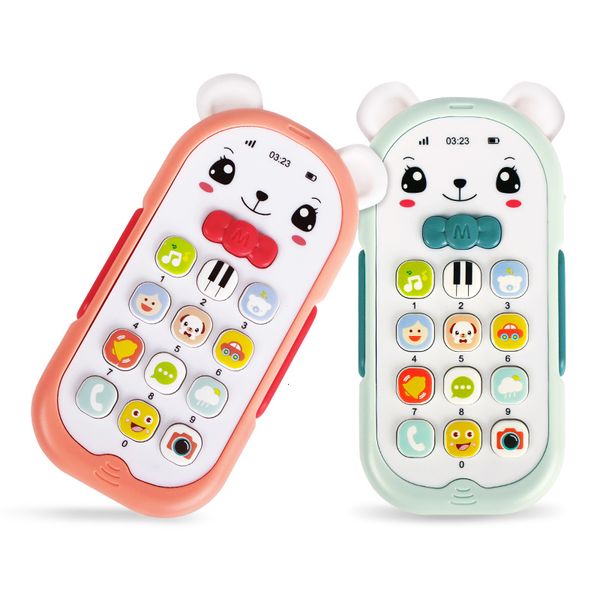 Spielzeug-Walkie-Talkies Kunststoff-Baby-Spielzeug für über 1 Jahr altes Baby-elektronisches Musik-Telefon-Spielzeug-Baby-Telefon-Handy-Spielzeug, das Musik-Spielzeug lernt 230504