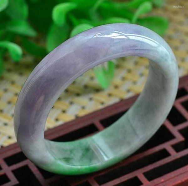 Armreif Fine Jewelry Jade Armband Weiblich Natur Violett Yang Grün 58-60MM