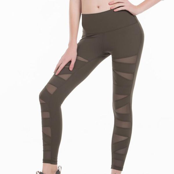 Leggings femininas Mulher Capris Yarn Sexy Gym Capris Capris Super Qualidade Mesh Tamanho do tecido de tecido Us4-US12 SHPPING GRÁTIS 230505