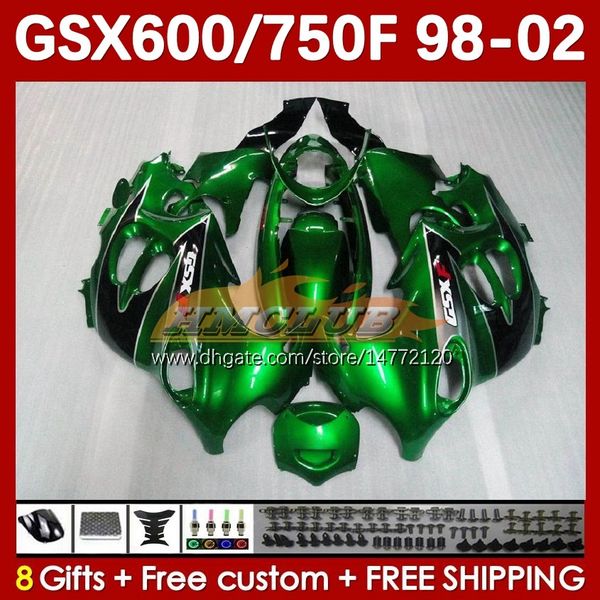 Körper für Suzuki grünes Licht Katana GSX600F GSXF750 GSXF-750 GSXF 600 750 CC 169NO.42 GSX750F 600CC 750CC 98 99 00 01 02 GSXF600 GSXF-600 1998 1999 2000 2001 2001 2002 Favorit