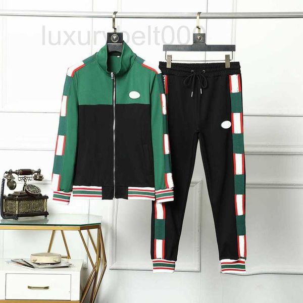 Мужские спортивные костюмы дизайнер 2023 Spring Colpus рукав буква wating stripe stripe womens retripe stripe running suits.