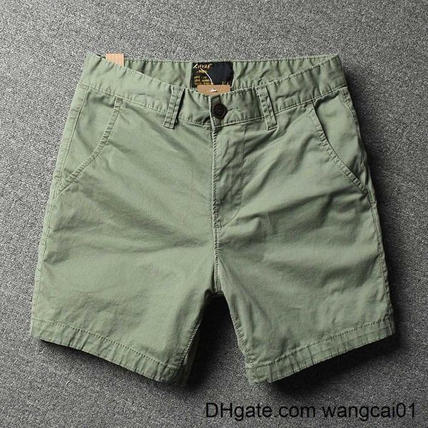 wangcai01 Pantaloncini da uomo Pantaloncini corti estivi da uomo 5 parti Pantaloncini casual Pantaloni da lavoro Uomo Bermuda tinta unita Uomo Short Homme 2022 Leggero e sottile