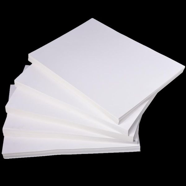 Carte 100 fogli A4 White Kraft Carta spessa carta fatta a mano carta da 70400 gsm Materiale tagliato di alta qualità per bambini Cartola di lavoro manuale per bambini